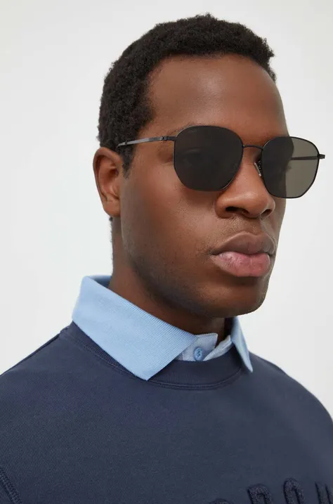 Сонцезахисні окуляри BOSS чоловічі колір чорний