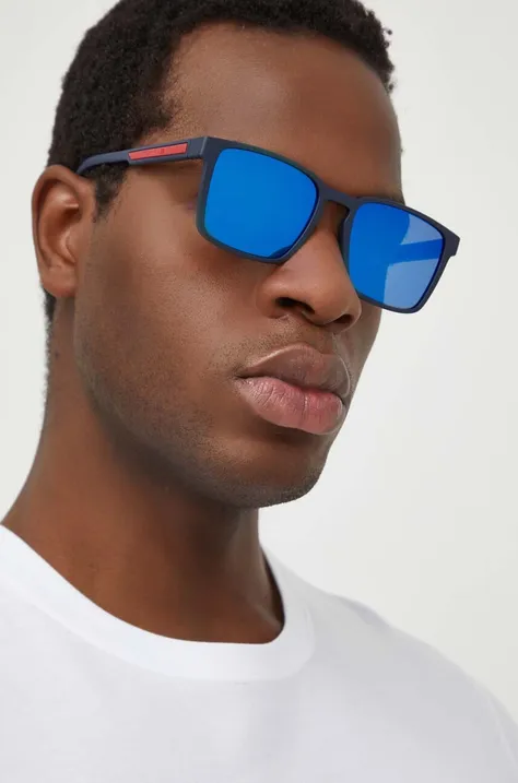 Slnečné okuliare Tommy Hilfiger pánske, tmavomodrá farba