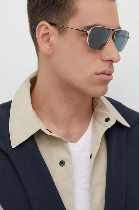 Сонцезахисні окуляри Balenciaga чоловічі колір сірий BB0298SA