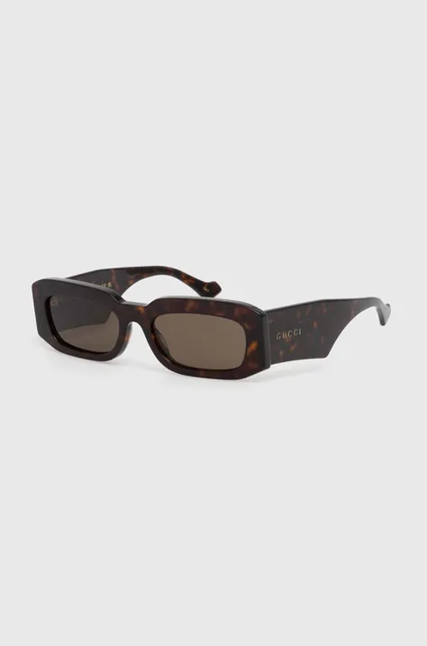 Slnečné okuliare Gucci pánske, hnedá farba, GG1426S