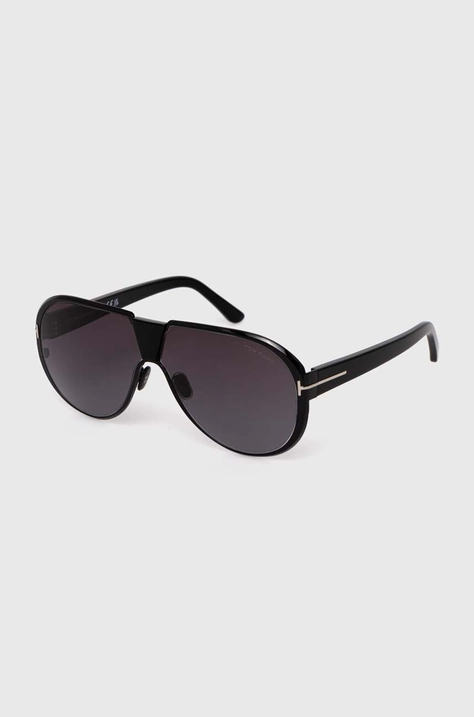 Tom Ford ochelari de soare barbati, culoarea negru, FT1072_6401B