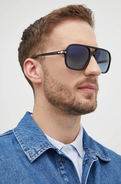 Sončna očala Persol moška, črna barva, 0PO3328S