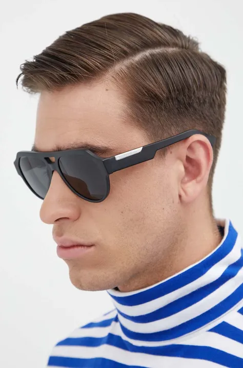 Солнцезащитные очки Dolce & Gabbana мужские цвет чёрный