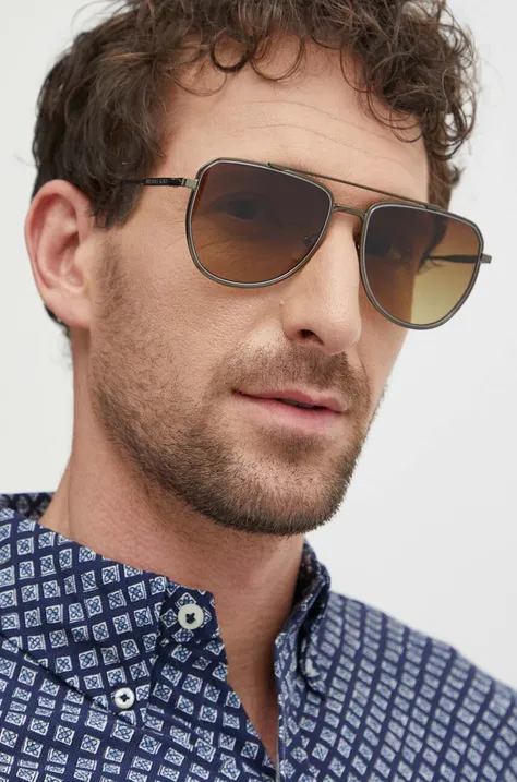 Солнцезащитные очки Michael Kors WHISTLER мужские цвет золотой 0MK1155