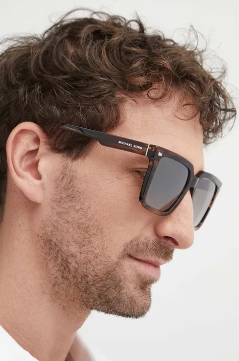 Солнцезащитные очки Michael Kors ABRUZZO мужские цвет коричневый 0MK2217U