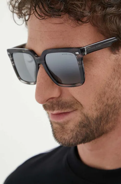 Солнцезащитные очки Michael Kors ABRUZZO мужские цвет серый 0MK2217U
