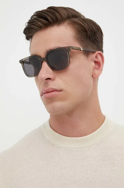 Slnečné okuliare Gucci pánske, hnedá farba, GG1493S