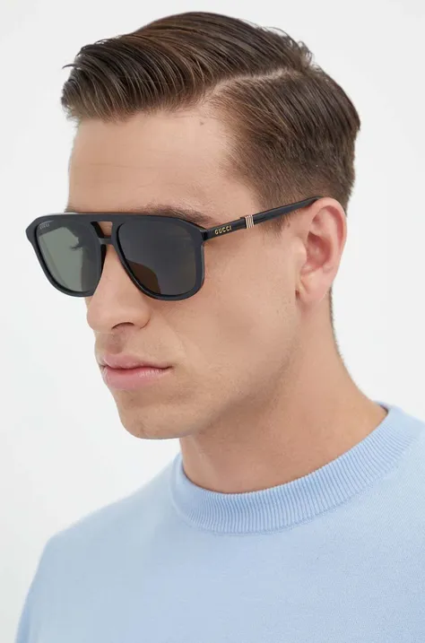 Slnečné okuliare Gucci pánske, čierna farba, GG1494S
