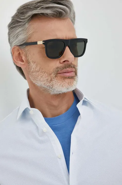 Солнцезащитные очки Gucci мужские цвет чёрный GG1502S