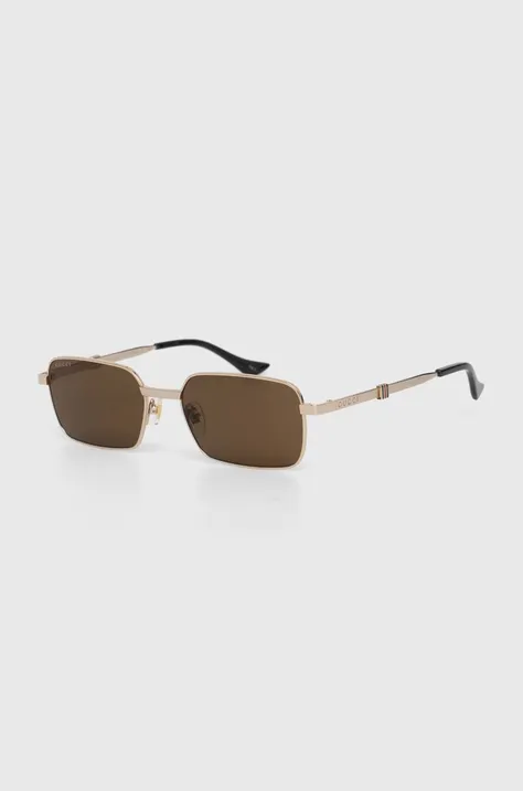 Slnečné okuliare Gucci pánske, hnedá farba, GG1495S