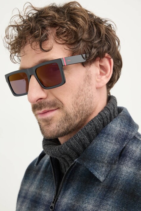 HUGO ochelari de soare barbati, culoarea negru, HG 1314/S