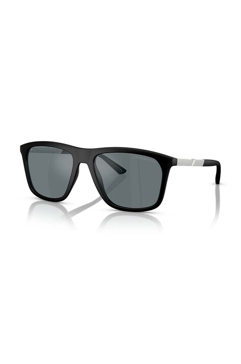 Emporio Armani ochelari de soare barbati, culoarea negru, 0EA4237