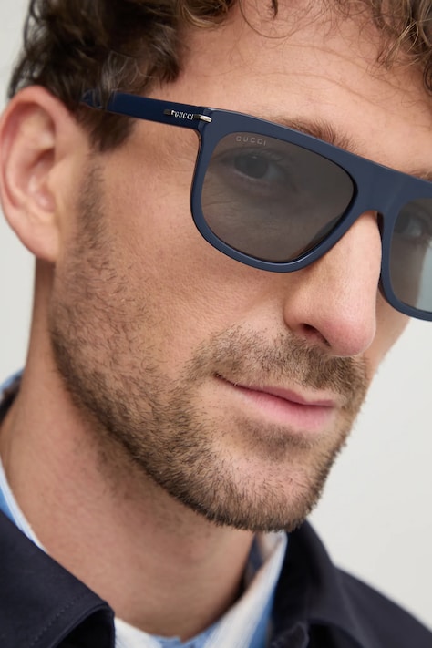 Sluneční brýle Gucci pánské, tmavomodrá barva, GG1726S