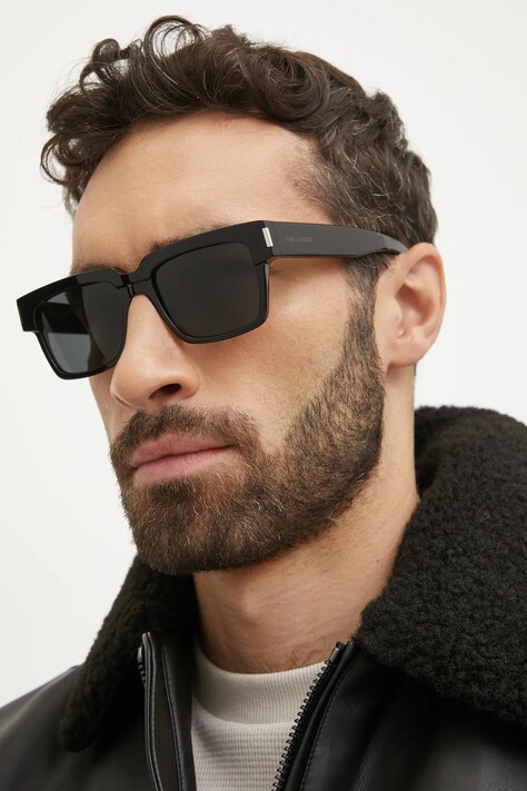 Сонцезахисні окуляри Saint Laurent чоловічі колір чорний SL 732 VADIM
