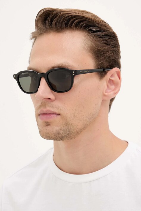 Gucci okulary przeciwsłoneczne męskie kolor czarny GG1892S