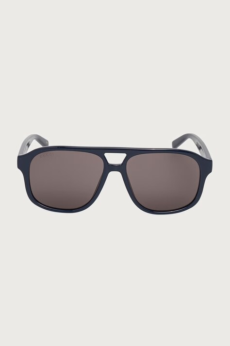 Gucci Okulary przeciwsłoneczne pilotki męskie granatowe GG1856S