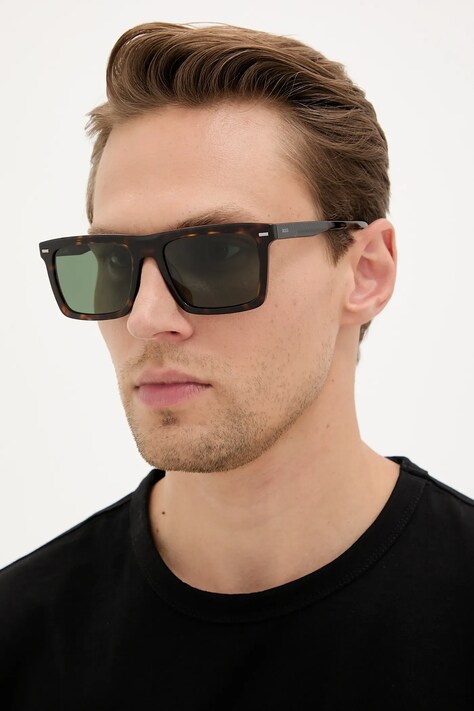 BOSS okulary męskie kolor brązowy BOSS 1765/G/S