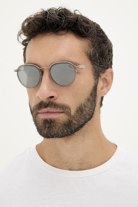 Γυαλιά ηλίου Zegna χρώμα: μπεζ, EZ0246_5157A