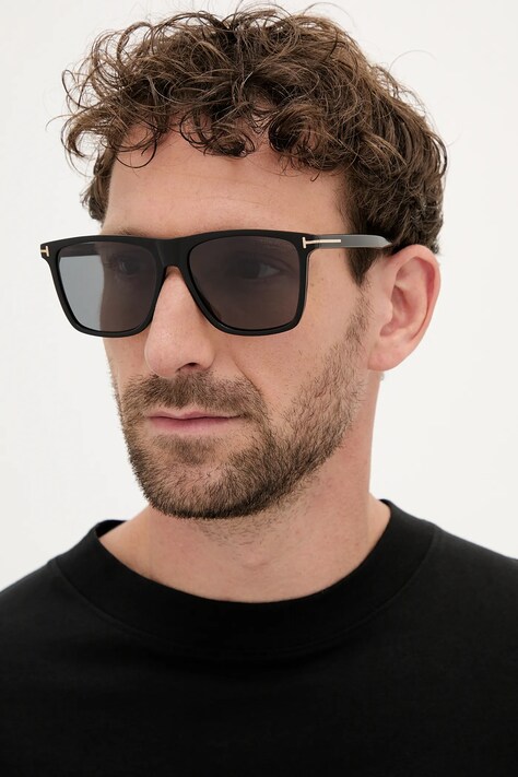 Sluneční brýle Tom Ford Fletcher pánské, černá barva, FT0832_5701D