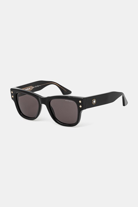 Γυαλιά ηλίου Montblanc χρώμα: μαύρο, MB0381S