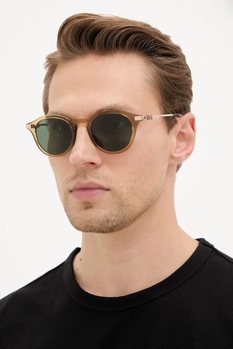 Gucci okulary przeciwsłoneczne męskie kolor brązowy GG1890S
