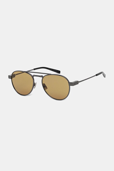 Saint Laurent okulary przeciwsłoneczne męskie kolor srebrny SL 708