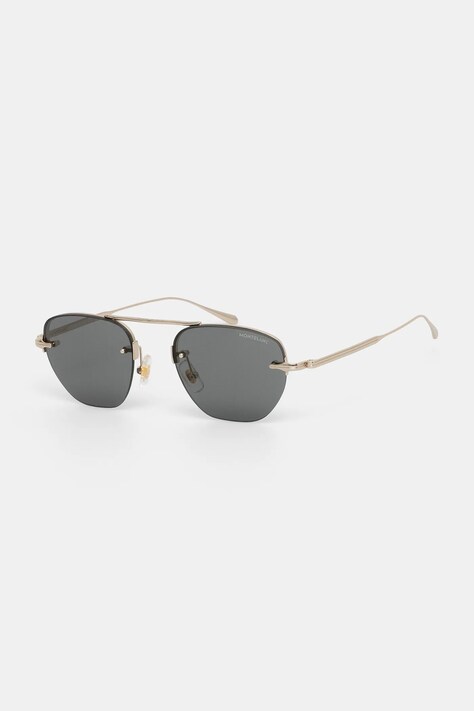 Montblanc ochelari de soare culoarea auriu, MB0404S