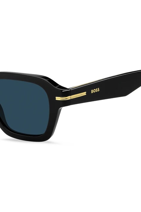 BOSS okulary przeciwsłoneczne męskie kolor czarny BOSS 1853/S