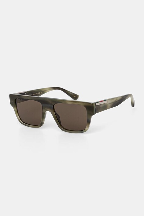 Gucci okulary przeciwsłoneczne męskie kolor zielony GG1960S