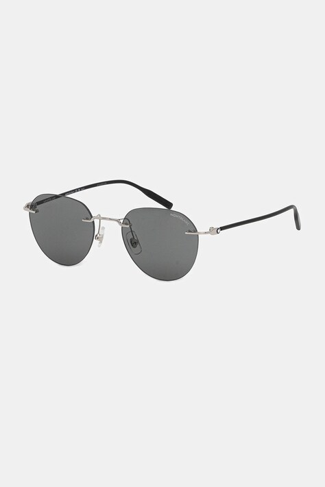 Montblanc okulary przeciwsłoneczne męskie kolor szary MB0428S