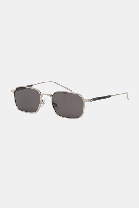 Montblanc okulary przeciwsłoneczne męskie kolor srebrny MB0441S