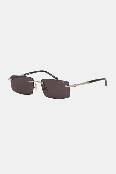 Montblanc okulary przeciwsłoneczne męskie kolor złoty MB0443S