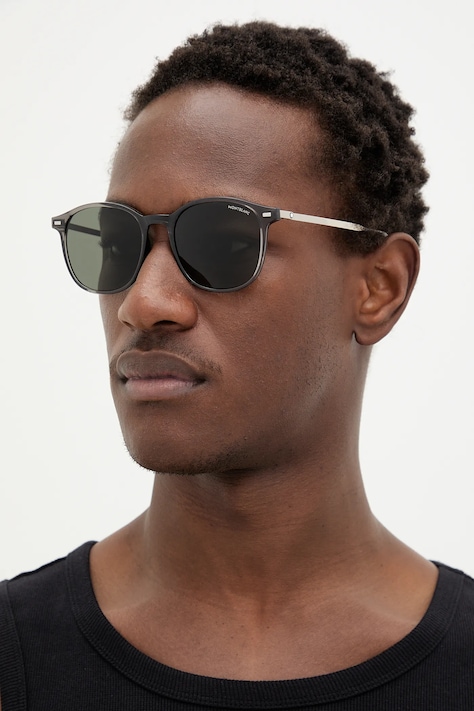 Montblanc ochelari de soare culoarea gri, MB0454SA