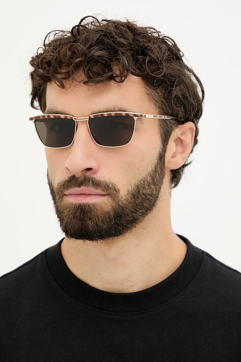 Γυαλιά ηλίου Saint Laurent JOE ανδρικά, χρώμα: χρυσαφί, SL 795