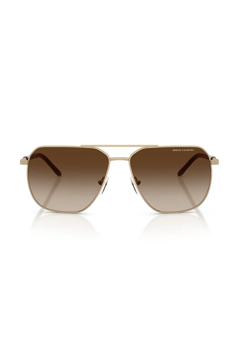 Armani Exchange okulary przeciwsłoneczne męskie kolor złoty 0AX2057S