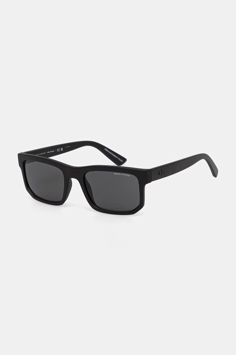 Armani Exchange okulary przeciwsłoneczne męskie kolor czarny 0AX4165S