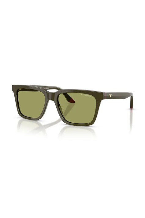 Emporio Armani okulary przeciwsłoneczne męskie kolor zielony 0EA4260