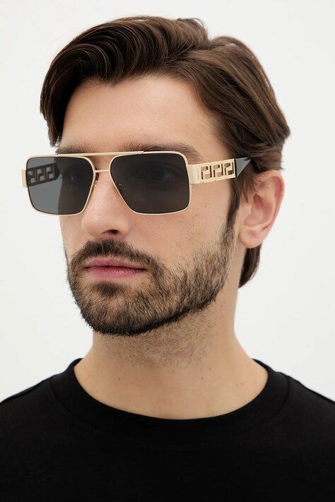 Versace ochelari de soare culoarea argintiu, 0VE2290