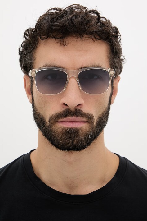 Tom Ford okulary przeciwsłoneczne męskie kolor transparentny FT0698_5726W