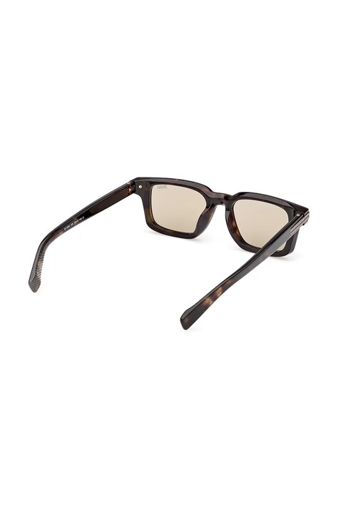 Zegna okulary przeciwsłoneczne męskie kolor brązowy EZ0280_5052E