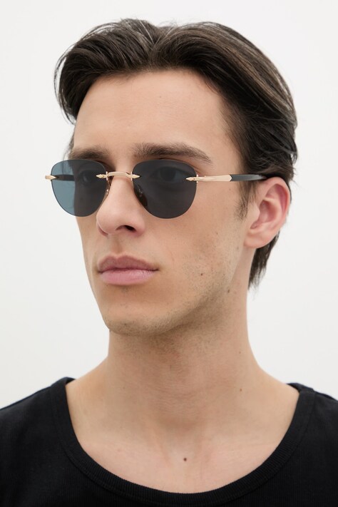 David Beckham okulary przeciwsłoneczne męskie kolor złoty DB 1224/S