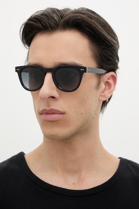 Tommy Hilfiger okulary przeciwsłoneczne męskie kolor czarny TH 86/S