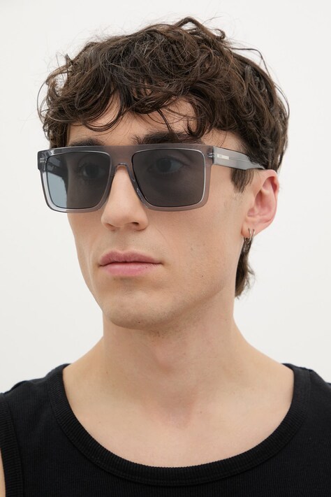 BOSS okulary przeciwsłoneczne męskie kolor niebieski BOSS 1895/S