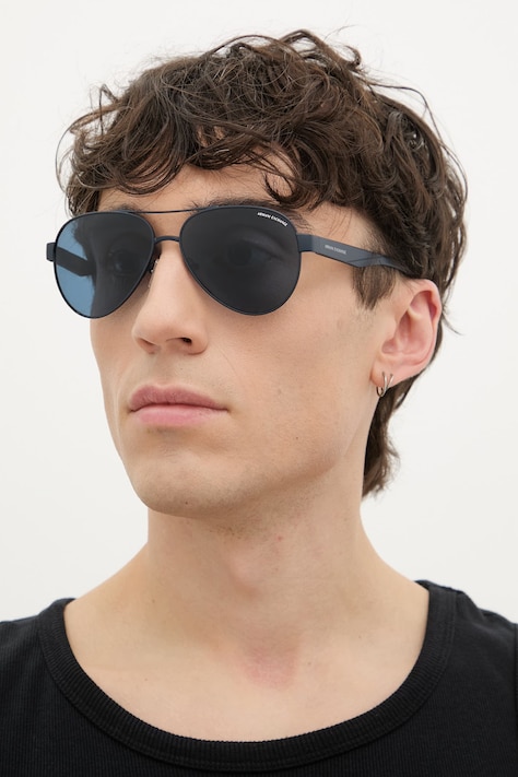 Armani Exchange okulary przeciwsłoneczne pilotki męskie granatowe 0AX2034S
