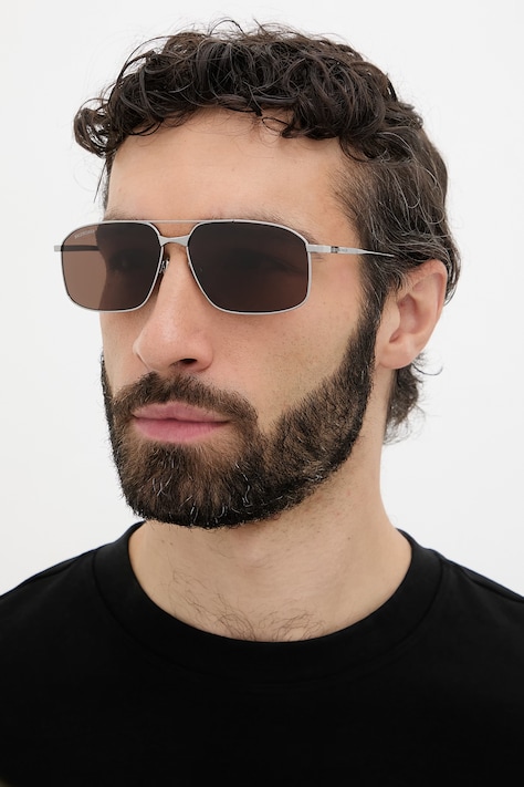 Balenciaga slnečné okuliare pánske strieborné BB0492S