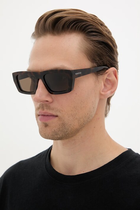 Gucci okulary przeciwsłoneczne męskie brązowe GG2020S