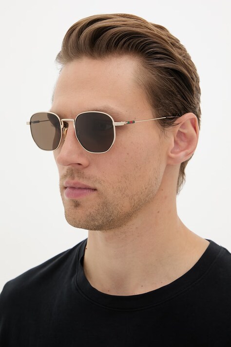 Gucci γυαλιά ηλίου Ανδρικά χρυσαφί GG2095S