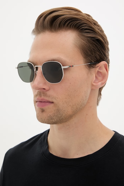 Gucci sluneční brýle pánské stříbrné GG2095S