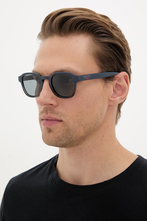 Gucci okulary przeciwsłoneczne męskie granatowe GG2106S