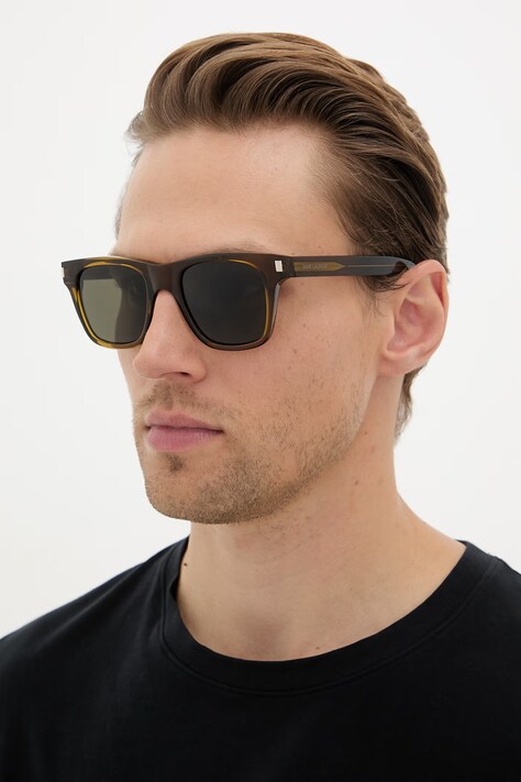 Saint Laurent ochelari de soare Wayfarer bărbați maro SL 875